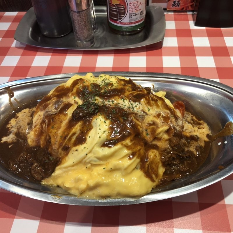 オムスパ(スパゲッティーのパンチョ 大阪なんば店)