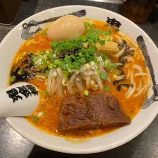 味玉カラシビ味噌らー麺(カラシビ味噌らー麺 鬼金棒 池袋店)