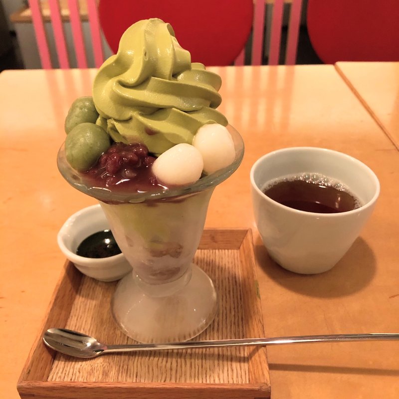 濃い宇治抹茶ソフトクリーム(石塀小路 豆ちゃ 横浜)