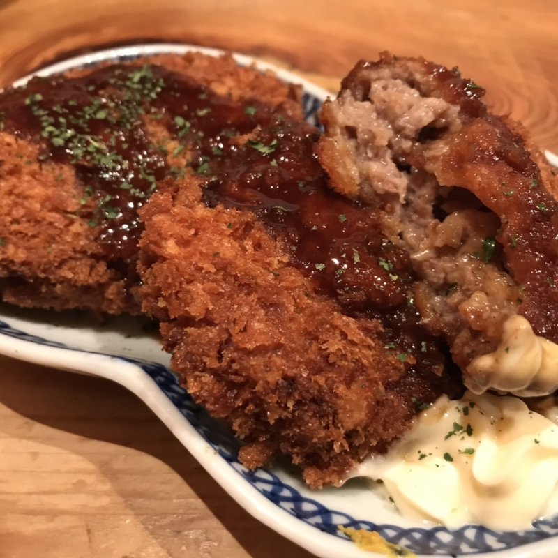 竹田屋さんのミンチカツ(酒場 井倉木材 )