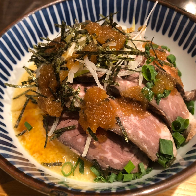 ローストビーフのとろろスタミナ丼(kawara CAFE & DINING 宇田川店)