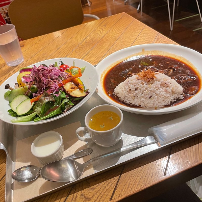 ハッシュドビーフライスセット(サラダレストラン Mr．＆Mrs．GREEN （ミスターアンドミセスグリーン）)