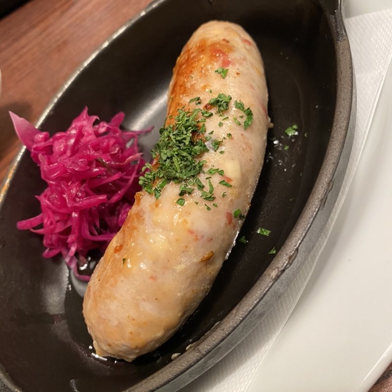 生ソーセージの鉄板焼き(あじる亭 Annesso)