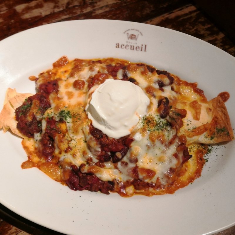 メキシカンエンチラーダグラタン(カフェ アクイーユ 恵比寿)