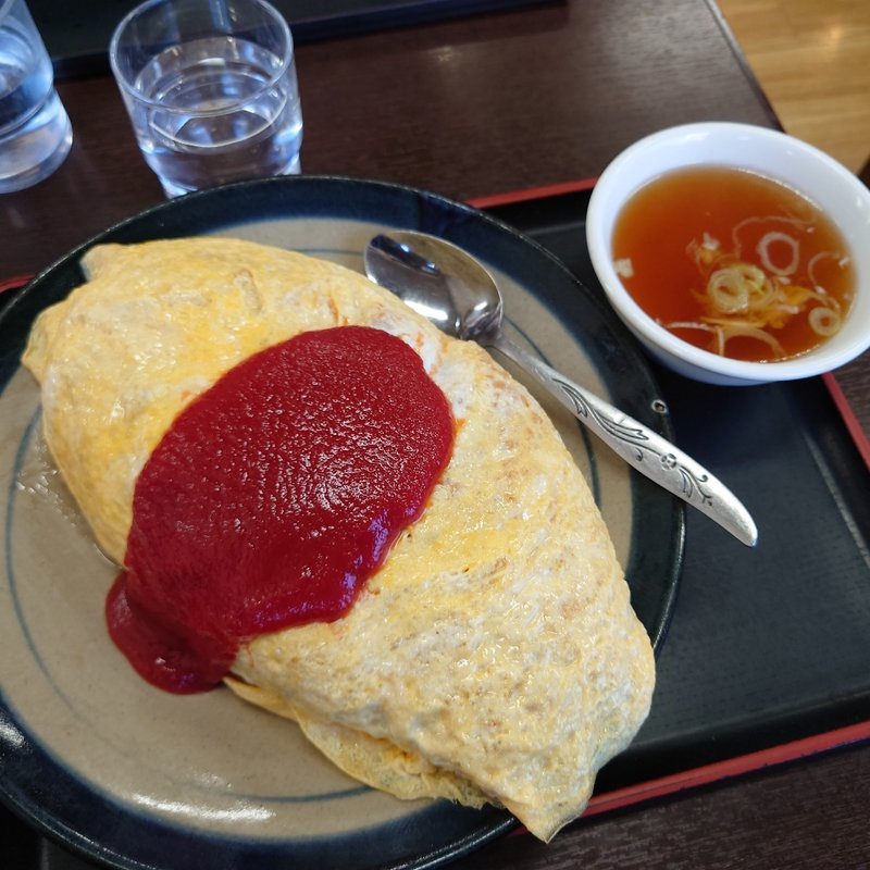 オムライス特盛(丸福)