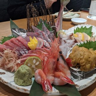 造り盛合せ(TOKYO FISHERMAN'S WHARF 魚秀 渋谷店)