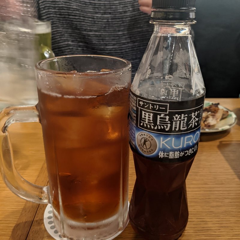 黒ウーロンハイ(TOKYO FISHERMAN'S WHARF 魚秀 渋谷店)