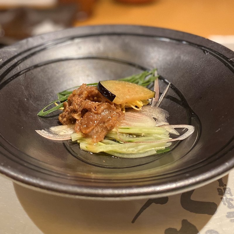 牛しぐれと五色野菜(丸小)