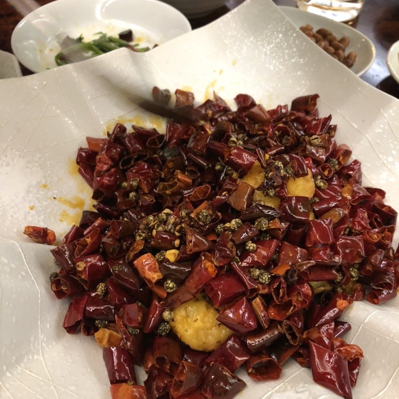 エビの香ラー風味炒め(四川DINING 望蜀瀘)