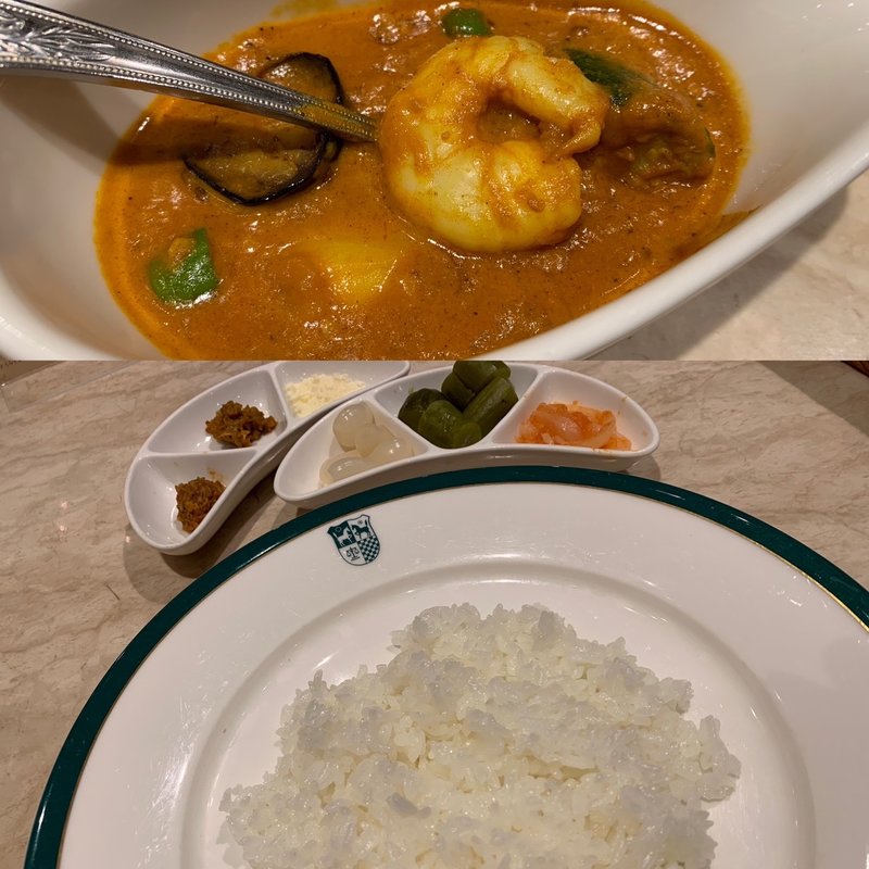 シーフードカレー(新宿中村屋本店)