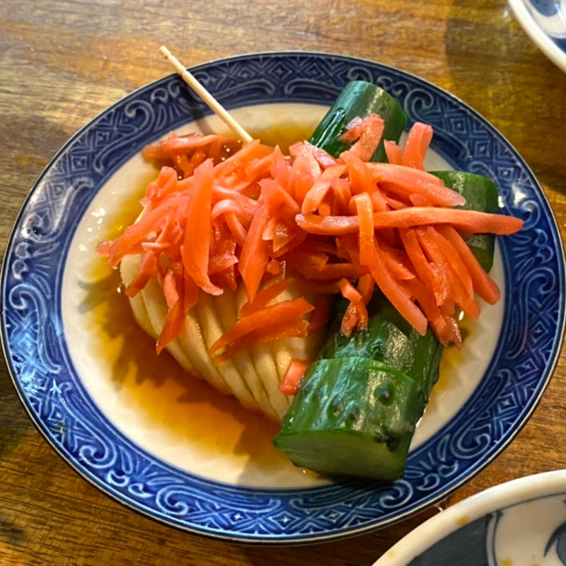 お新香・生姜のっけて・お酢(宇ち多゛ （うちだ）)