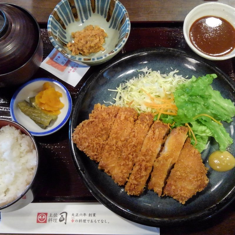 トンカツ定食(司 高知空港店 （とさりょうり・つかさ）)