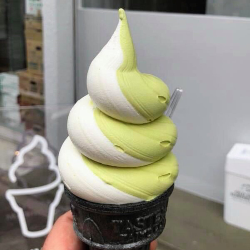 抹茶ミックソフトクリーム(大名ソフトクリーム 自由が丘店)