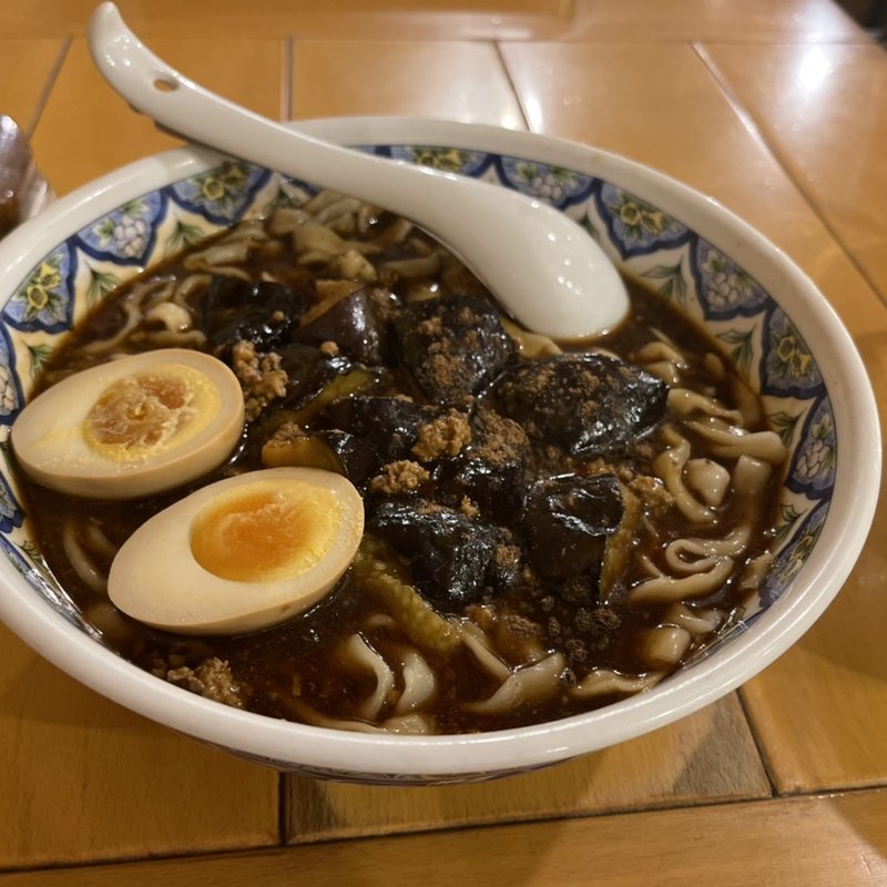 麻婆茄子ラーメン(中国ラーメン揚州商人 新横浜店)