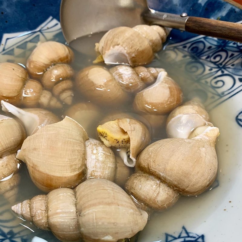 白バイ貝の酒蒸し(割烹 甲州)