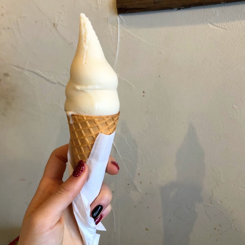 甘酒ソフトクリーム(ハナの部屋カフェ)