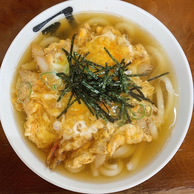 天とじうどん(かねいしうどん)