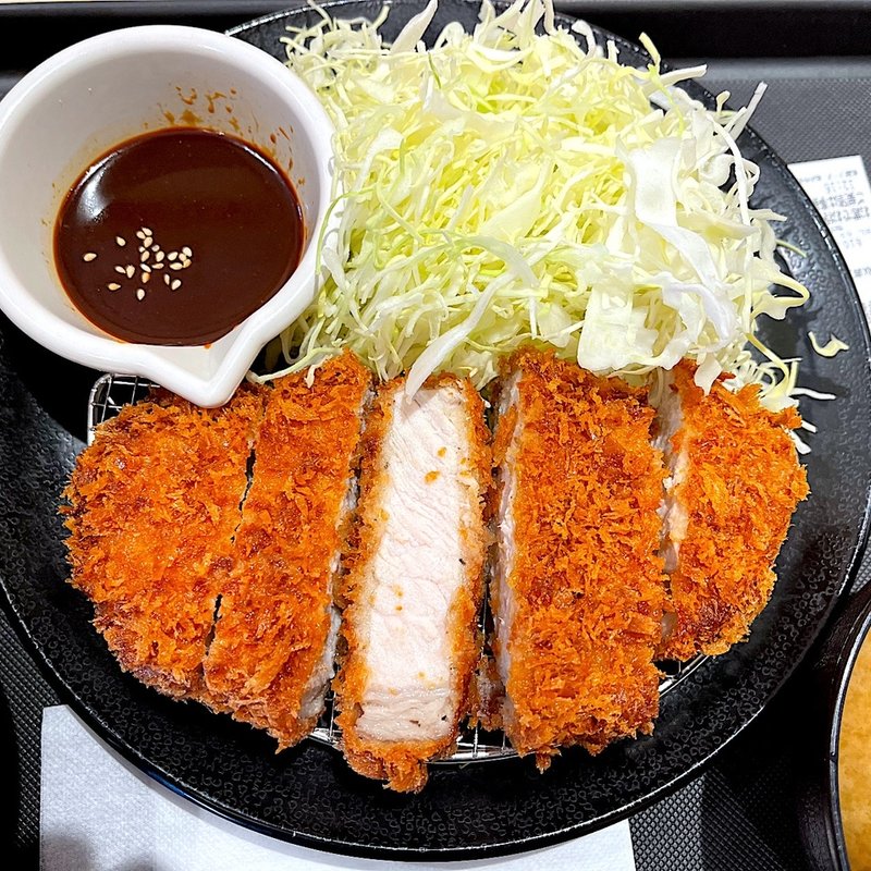 味噌かつ厚切り定食(松のや 石神井公園店)