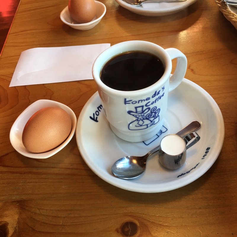 ブレンドコーヒー＆ゆで卵(コメダ珈琲店 春日井東谷橋店)