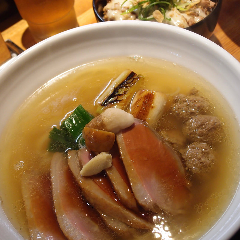 塩鴨なんば 鴨増し(年末限定献立)(ラーメン 巌哲)