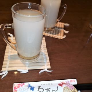 生姜とそば湯のお酒(そば居酒屋るちん心斎橋本店)