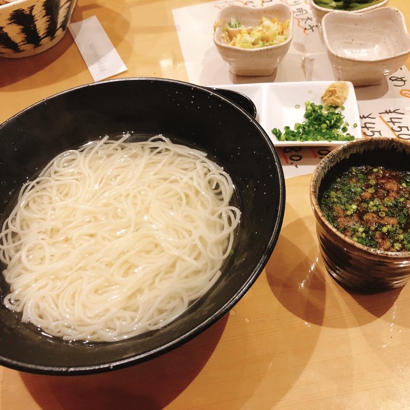 釜揚げそうめん(元祖中洲そうめん臣屋)