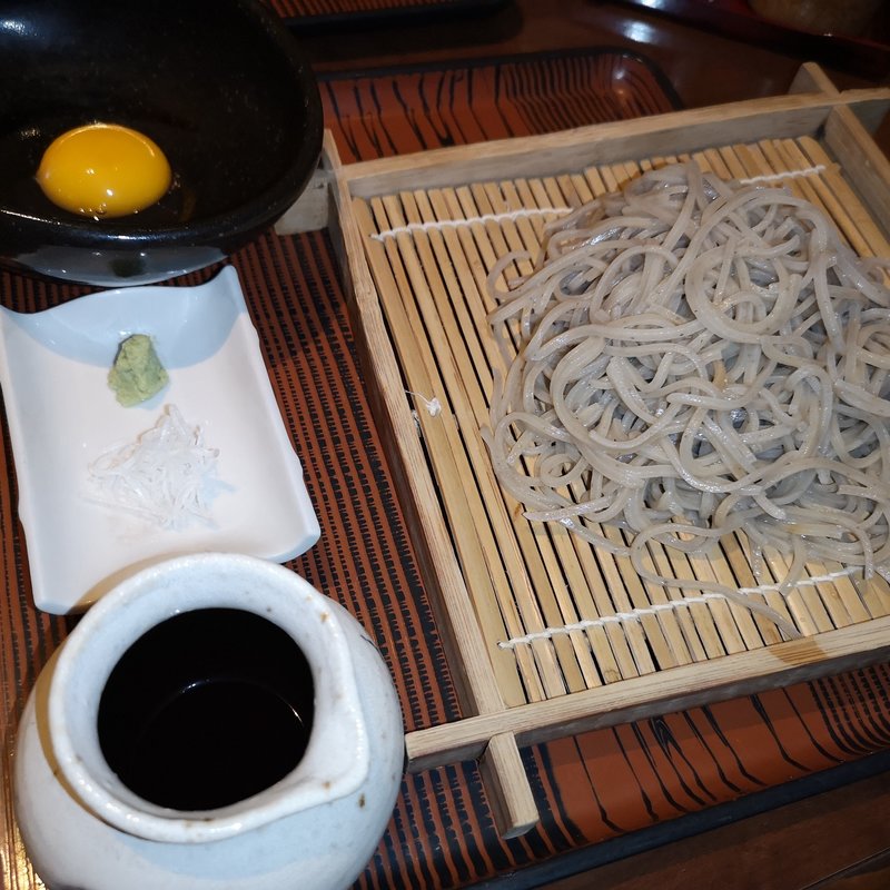 卵黄ざる(そば居酒屋るちん心斎橋本店)