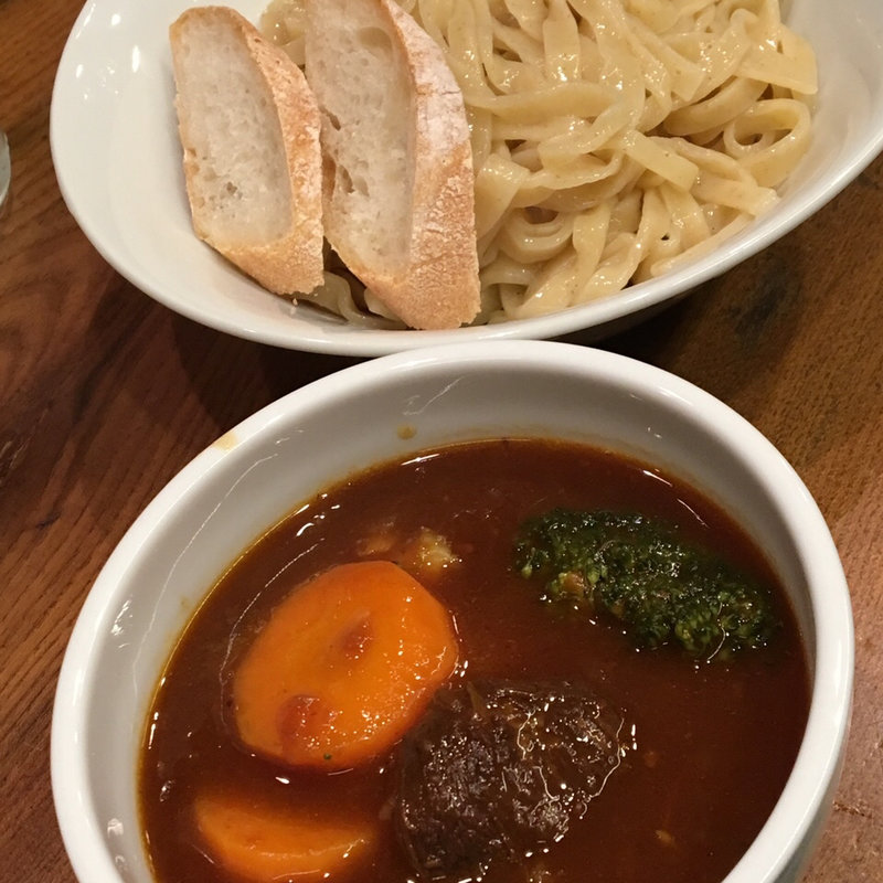 ビーフシチューつけ麺(2017年Xmas)(渡なべ )