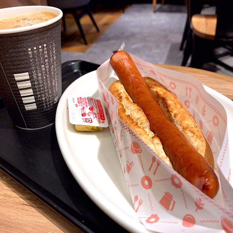 モーニングセット(ホットドッグ)(ミスタードーナツ 名古屋駅桜通口ショップ)