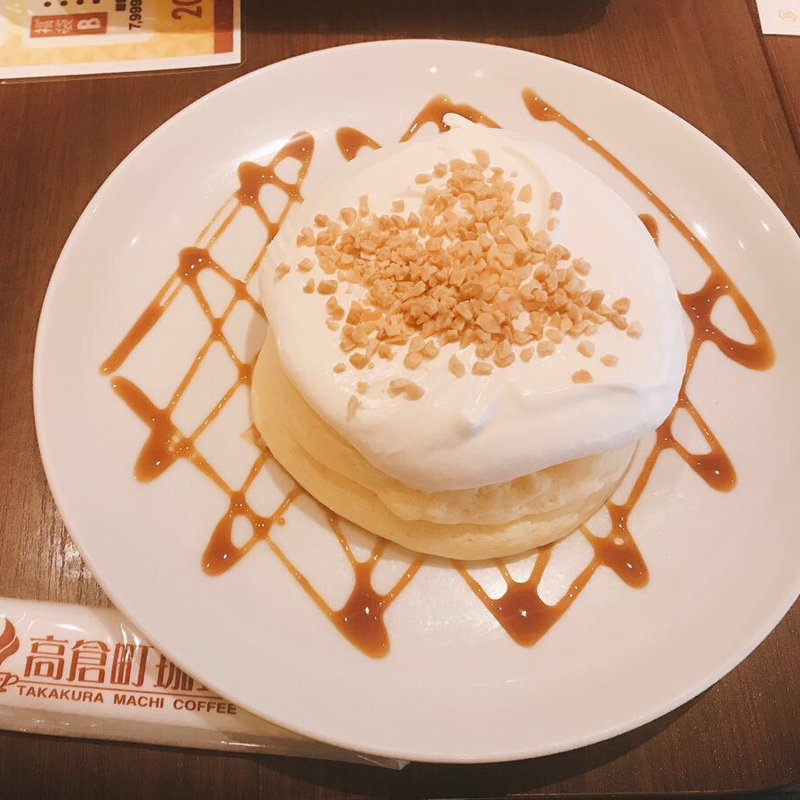 特製クリームのリコッタパンケーキ(高倉町珈琲 武蔵村山店)