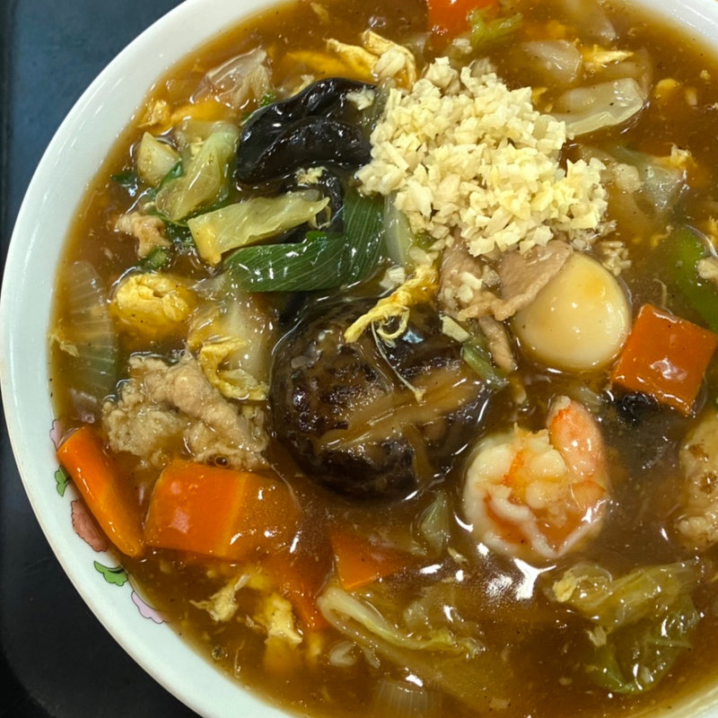 五目あんかけラーメン(餃子の王将 南二条西2丁目店)