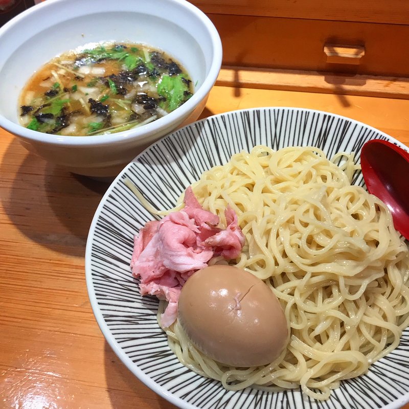 味玉入り塩つけ麺(焼きあご塩らー麺 たかはし 上野店 )