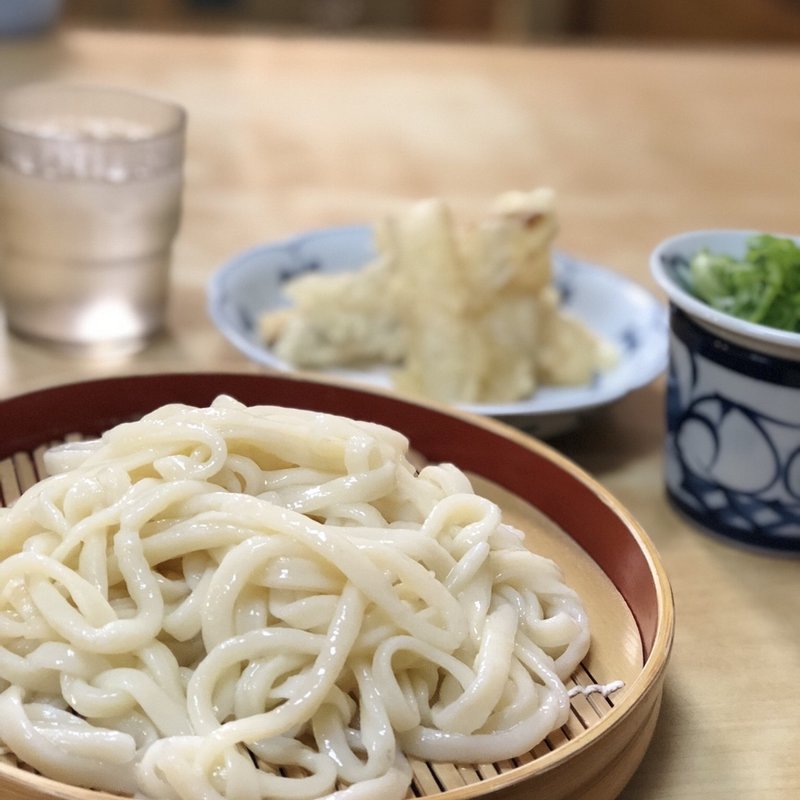 ざるうどん　ごぼ天トッピング(うどん平)