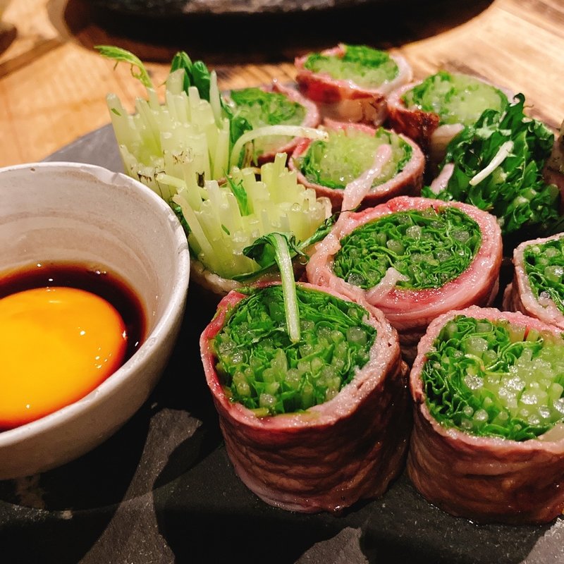 水菜の肉巻き(おにかい)