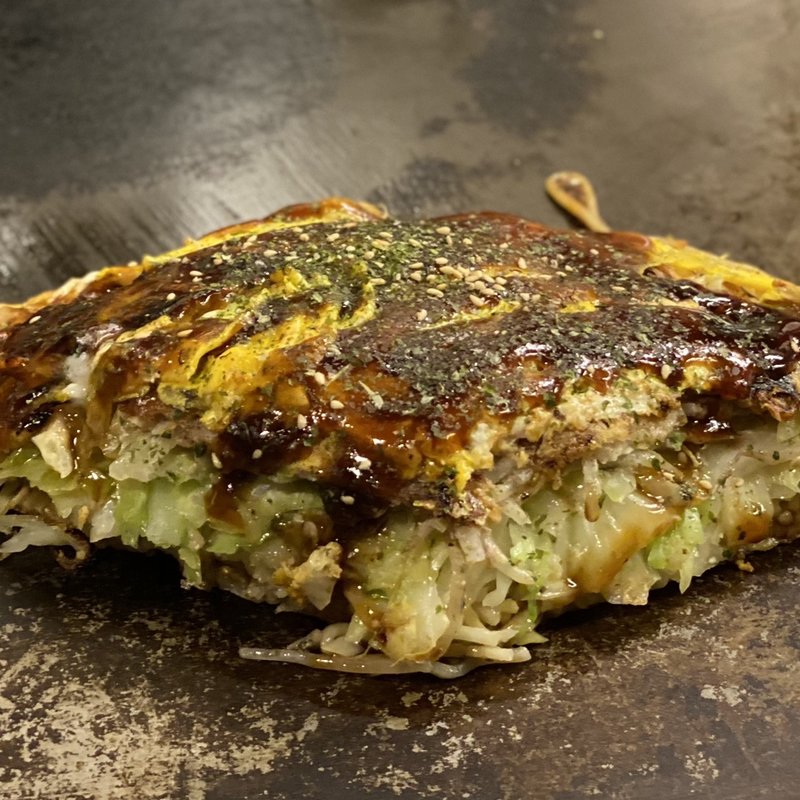 お好み焼き　肉ダブル　そばダブル　玉子ダブル(濱甲勲トラベル )