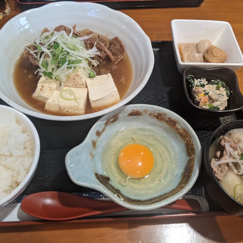 牛すき肉豆腐膳(居酒家 蓮)