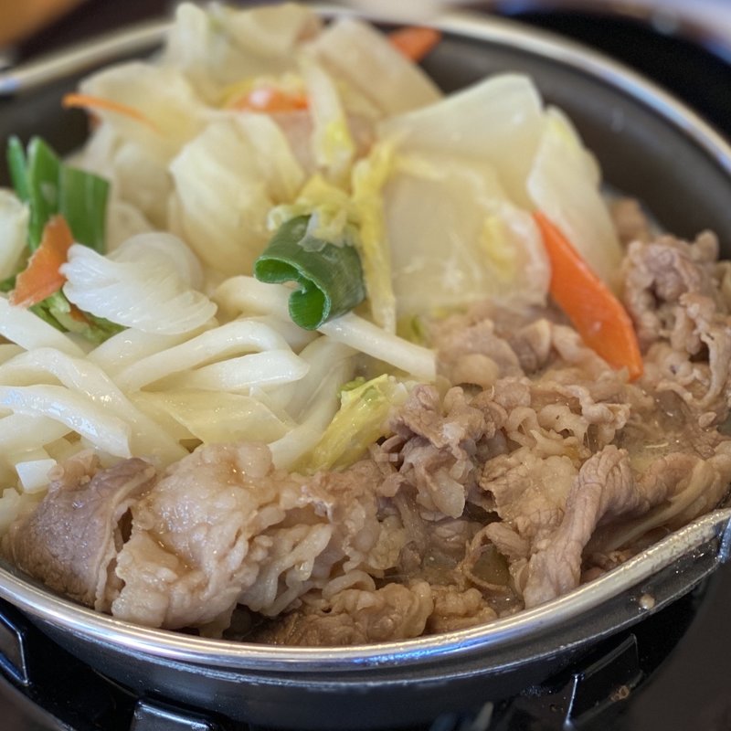 ゆず香る 豆乳牛鍋定食 （肉2倍盛）ごはんミニ(すき家 18号長野北尾張部店 )