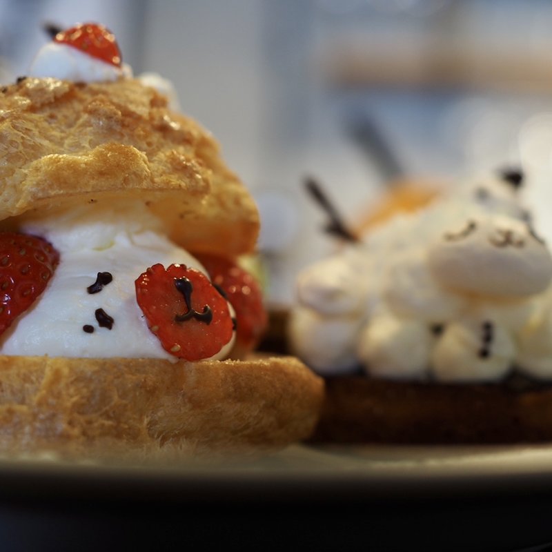 あまおうのどう森シュー(ココチカフェ)