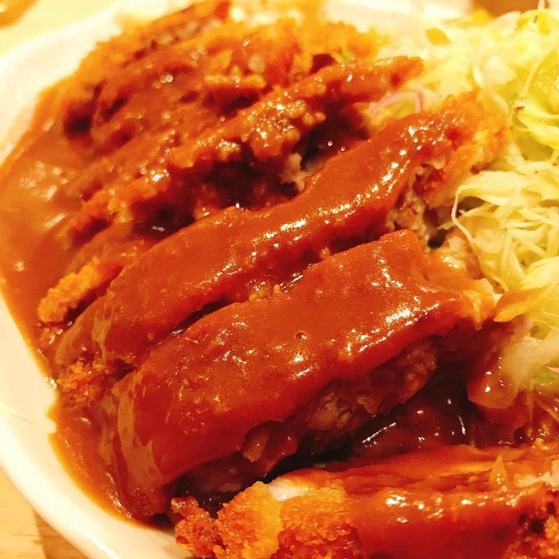 ミンチとロースの重ね揚げ定食(洋食屋 双平)