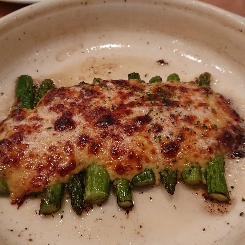 アスパラのほたてマヨネーズ焼き(SHUTTERS (シャッターズ) 港北ニュータウン店)