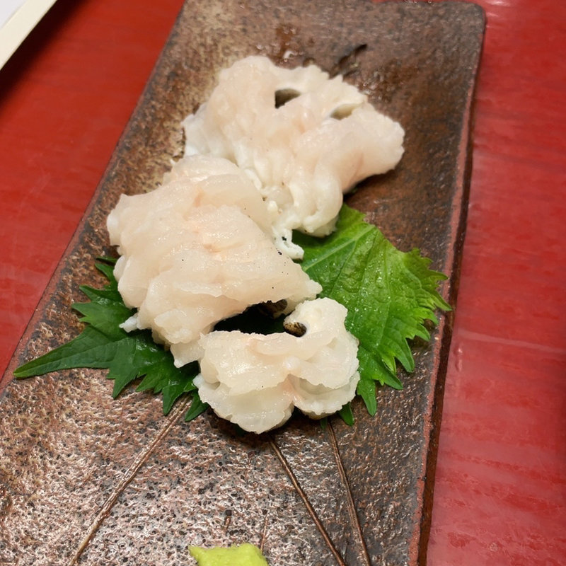 伝助穴子焼霜(めなみ )