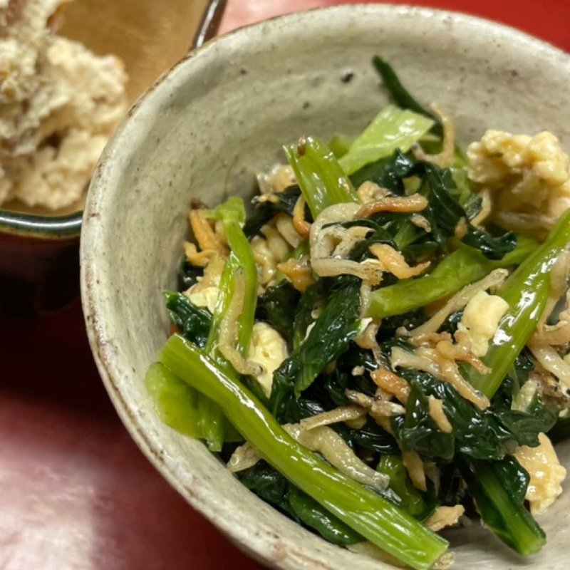 小松菜じゃこ炒め煮(めなみ )