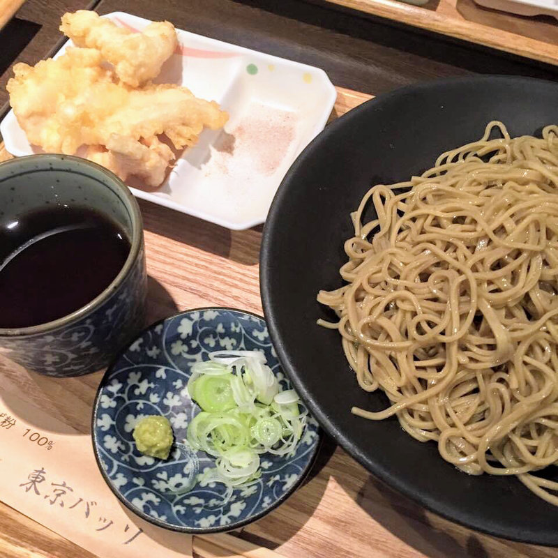 十割蕎麦とかしわ天(東京バッソ )
