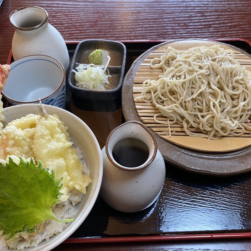 ガッツリ天丼セット(手打ちのそばせん)