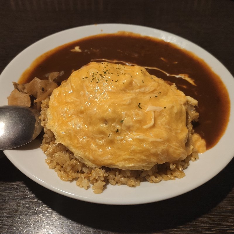 （S）欧風カレーチーズインオムライス(ベビーフェイスプラネッツ 守山店 )