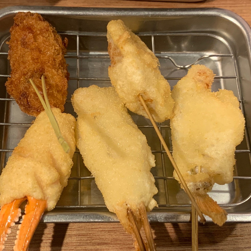 季節の5本串セット(串かつ でんがな 新宿西口ハルク店 )