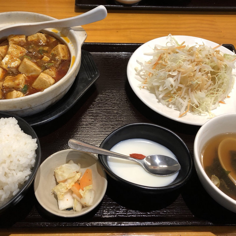 麻婆丼定食(中華料理 福楽餃子坊 新生町店)