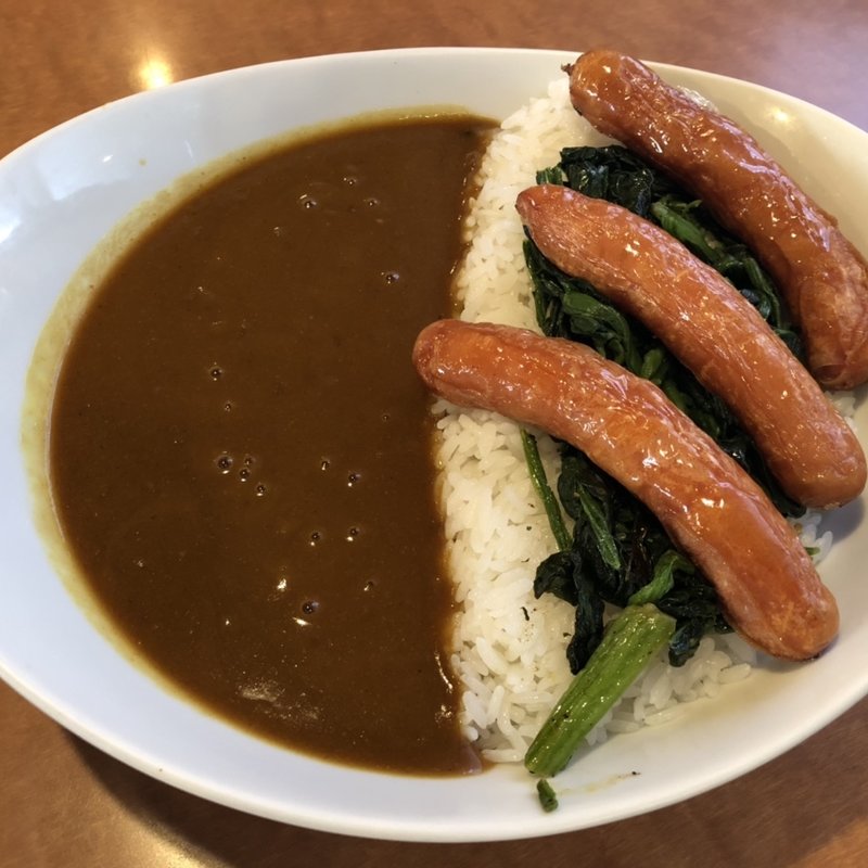 ほうれん草・パリッとウィンナー(カレーの二重丸  大野城店)