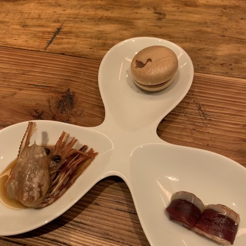 おきまりコース　前菜(十番 無鴨黒)