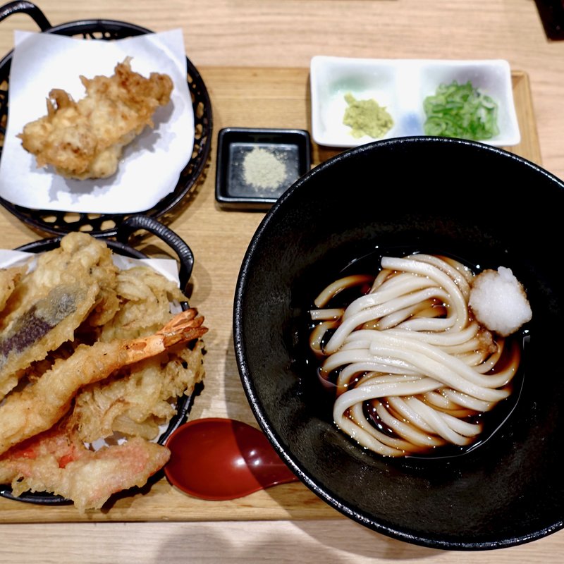 天盛ぶっかけうどんセット(本町製麺所 天 ルクア大阪店)